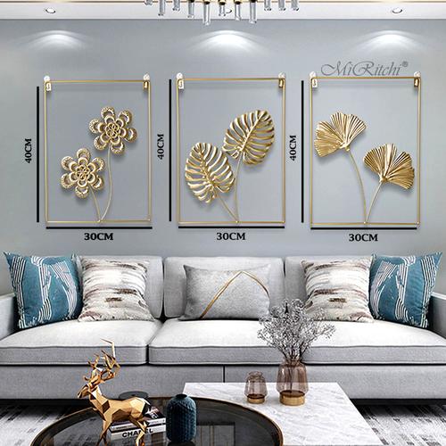 Jual Dekorasi Hiasan Dinding Besi Ruang Tamu Lobby Hotel Daun Ginkgo