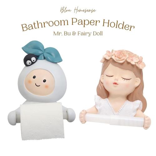 Jual Blou bathroom storage toilet paper roll holder resin aesthetic