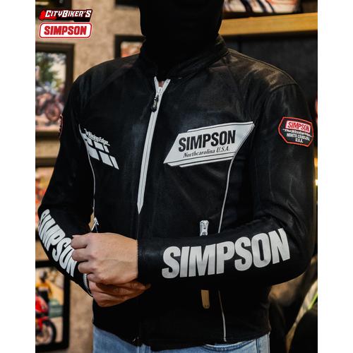 simpson bikewear nylon mesh jacket print