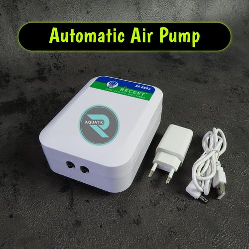 Jual automatic air pump aerator DC tanpa listrik recent aa 6603 Kab. Karawang R aquatic