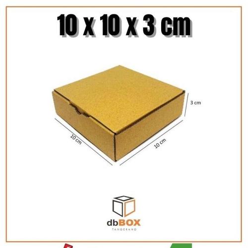 Jual kardus 10x10x3 cm | box die cut dan easy usage | box kue tart ...