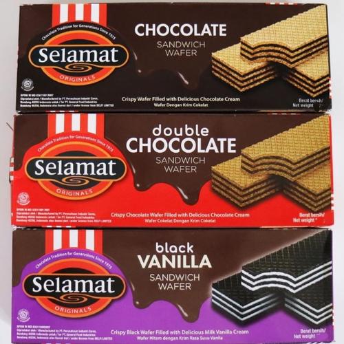 Jual Selamat WAFER 198 Gram Wafer Sandwich Chocolate - chocolate 145g