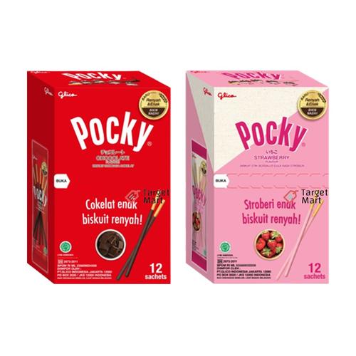 Jual Box Glico Pocky Sachet Biskuit Stik Renyah Berbagai Varian Pilih