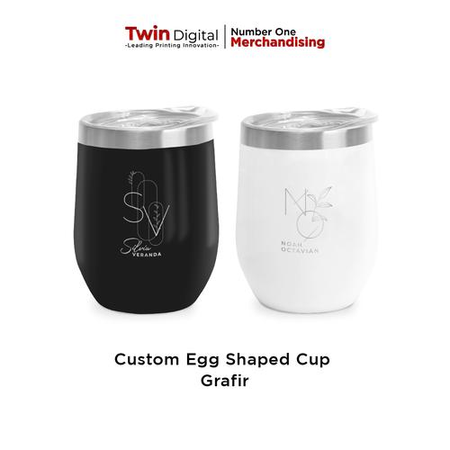 Jual Mug Egg Shaped Gelas Kopi Cangkir Tumbler Stainless Coffee Cup