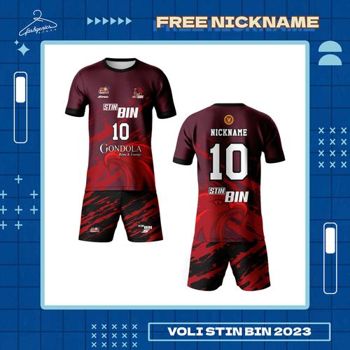 Jual Jersey Voli Proliga Jakarta Stin Bin 2023 Dewasa Anak Custom