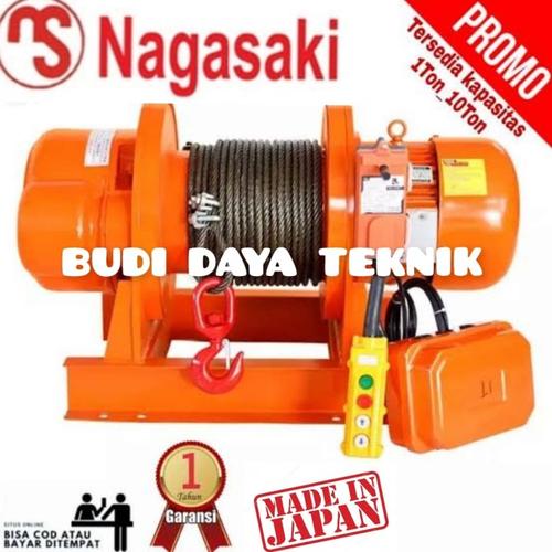 Jual Electric winch 1 ton x 100 meter NAGASAKI Made in Japan Jakarta