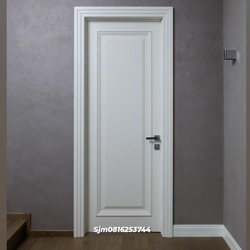 Jual daun pintu kayu model pintu panel full blok kayu - Kota Tangerang