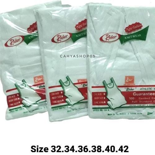 Singlet Rider Jual Singlet rider pria/kaos dalam pria rider - Putih, 36 - Kota ...