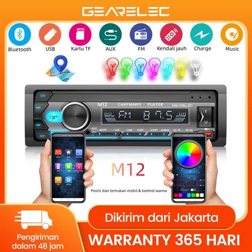 Promo M12 1 Din Car Radio Stereo Player Universal FM Bluetooth MP3