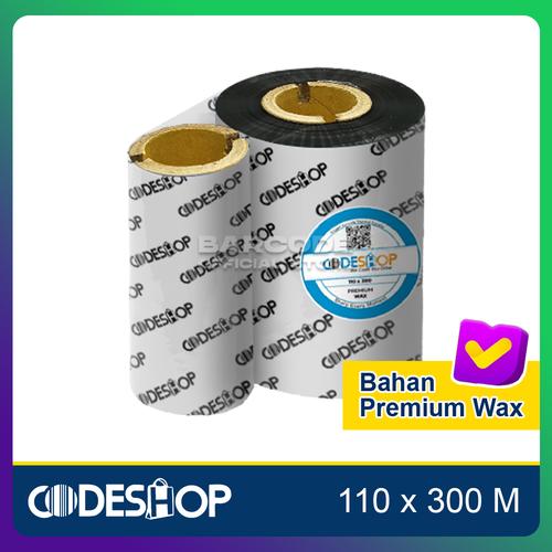 Jual Ribbon Printer Barcode 110 x 300 Meter Double Core