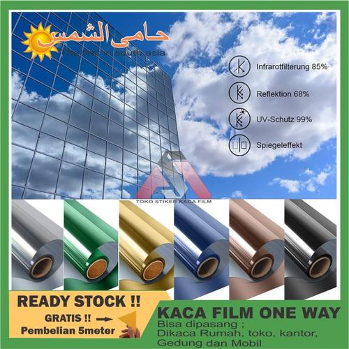 Jual Stiker Kaca Jendela Sticker Oneway Cermin Kaca Film One Way Riben ...