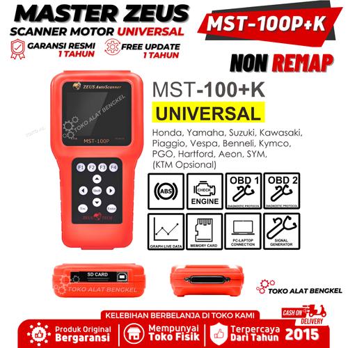 Jual Scanner Motor Injeksi Universal Master Zeus MST200 Plus Dengan REMAP TANPA REMAP Kab