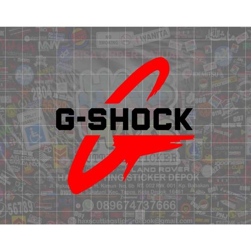 Jual Cutting Sticker G-Shock Ukuran 8 Cm Untuk Motor dan Mobil - Hitam ...