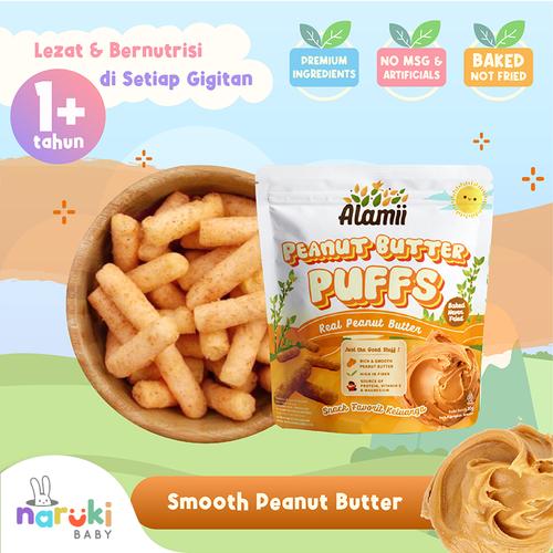 Jual Alamii Puffs Cemilan Snack Sehat Untuk Bayi dan Anak 25gr Peanut
