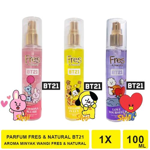 Promo Fres & Natural BT21 Fragrance Mist 100ml Body Mist Cologne