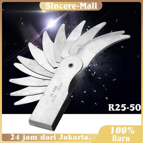 Jual Alat Ukur Radius R2550 Radius Gauge Fillet Concave Measuring Tool
