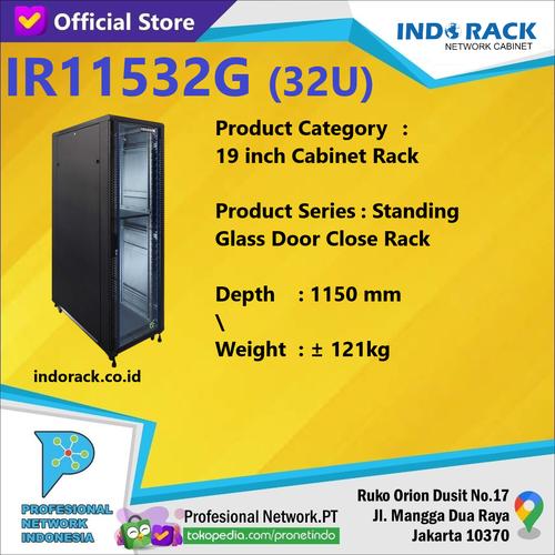 Promo INDORACK IR11532G Standing Close Rack 32U Cicil 0% 3x - Jakarta ...