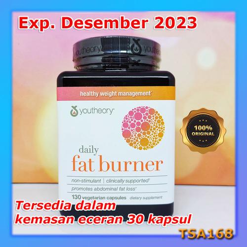 Jual Youtheory Daily Fat Burner 130 Vegetarian Caps Diet Langsing Kab