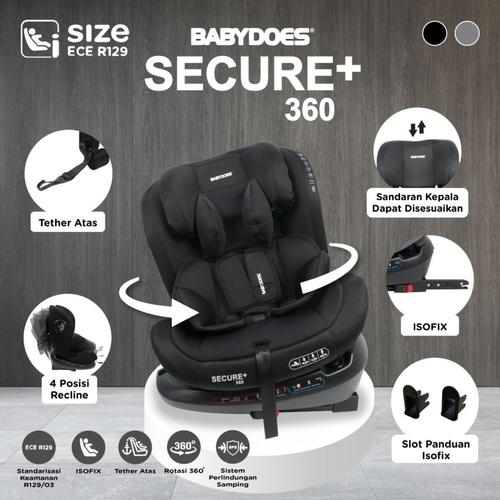 Jual Babydoes Carseat Secure+ 360 Isofix / Kursi Mobil Car Seat Anak