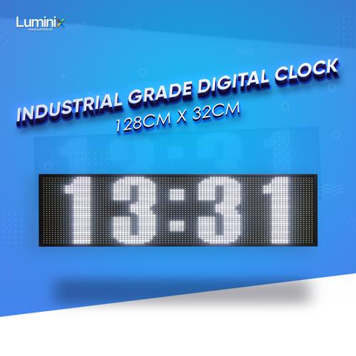 Jual Jam Digital Besar Industrial Grade Digital Clock 130cm x 35cm Kota Salatiga Luminix
