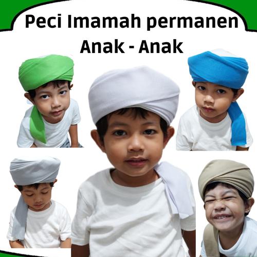Jual Peci Kopiah Imamah Permanen Siap Pakai Untuk Anak Anak Usia 1 ...