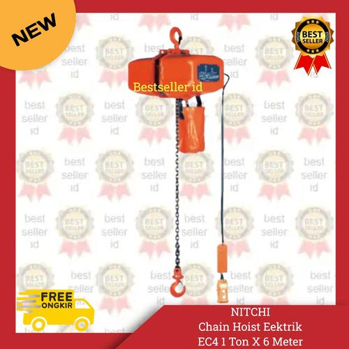 Jual NITCHI Elektrik Chain Hoist EC4 1 Ton X 6 Meter Original Jepang