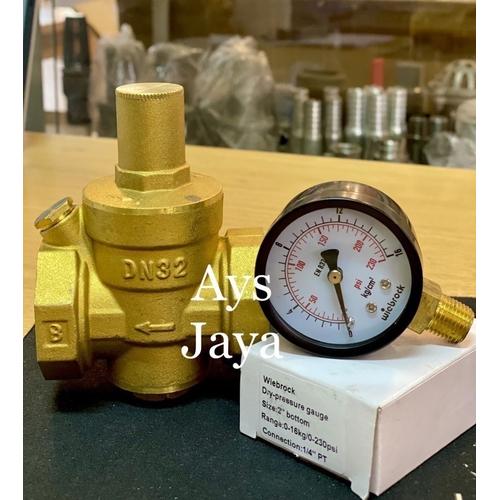 Jual PRV Pressure Reducing Valve Kuningan 1 1/4 inch DN 32 Regulator PN ...