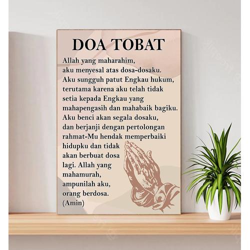 Jual doa tobat 1 hiasan dinding rohani dekorasi kristen / katolik ...