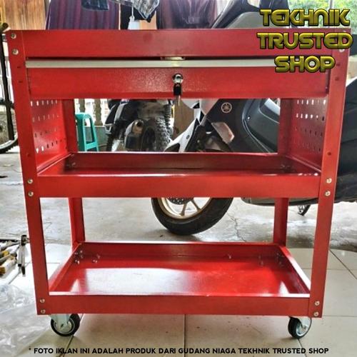 Jual Toolbox cabinet troley roda 1 laci + 2 dek rak perkakas mekanik ...