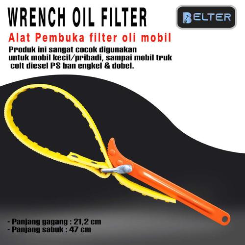 Jual ATS Kunci Oli Filter 8" Model Sabuk Pembuka Oil Filter Wrench Belt
