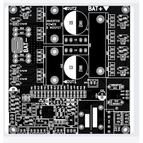 Jual PCB INVERTER PSW PURE SINE WAVE 1000W 1KVA EGS002 LF BONUS SHUNT