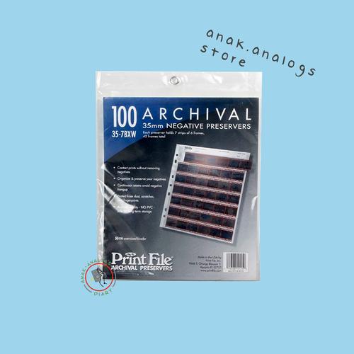 Jual Negative Sleeve Print File Archival 100 Printfile roll 135mm 120mm ...