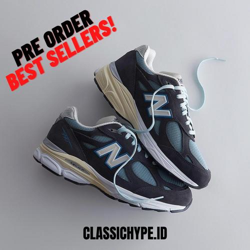 KITH X NEW BALANCE 990 V3 MADE IN USA STEEL BLUE 45 di Classichype  Tokopedia