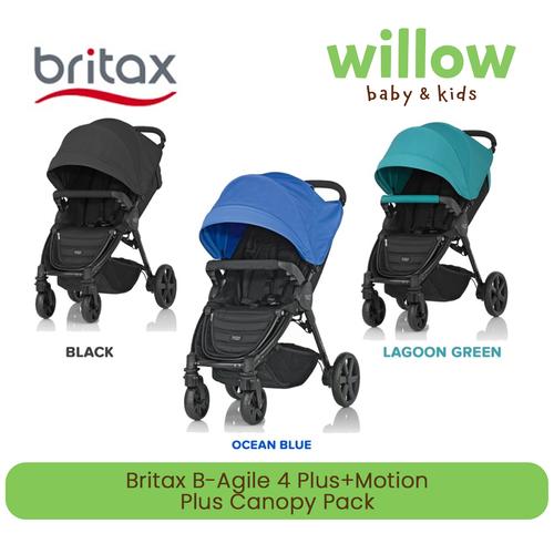 Kereta Dorong Britax B-Agile Plus+Motion Plus Canopy Pack Ocean Blue  di Willow Baby Kids West Tokopedia