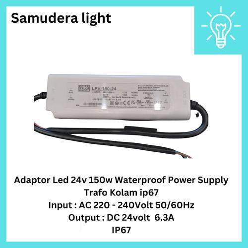 Jual Adaptor Led 24v 150w Waterproof Power Supply Trafo Kolam ip67 ...