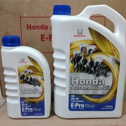 Promo Oli Honda E-Pro Blue 5W-30 SAE. 5L - 30 Liter Paket Lengkap - Oil ...