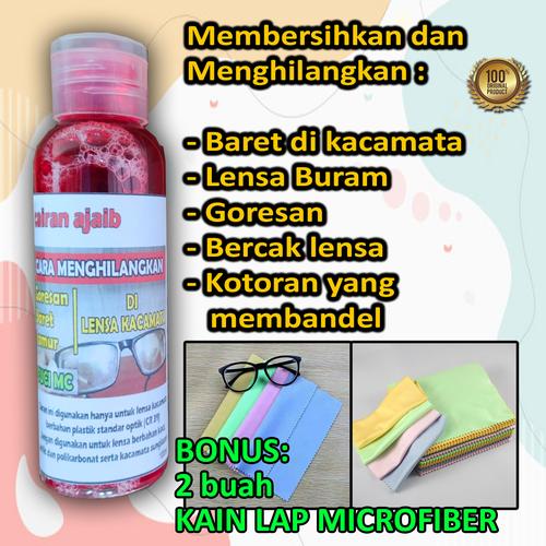 Gambar Penghilang baret dan goresan di lensa kacamata - 100ml+2kain dari Pusat Kacamata Termurah Optik undefined Tokopedia