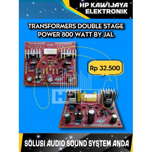 Jual KIT TRANSFORMERS DOUBLE STAGES POWER AMPLIFIER 800W - Kota ...
