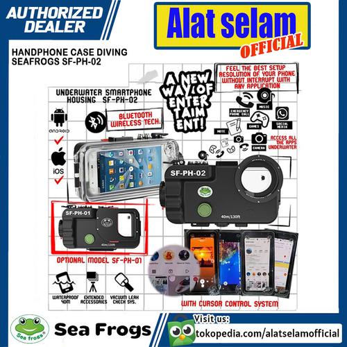 Seafrogs SF-PH-02 40M/130FT custodia subacquea per cellulare custodia impermeabile per iPhone 15 Pro 15 Plus 14/11/12/13  202192403