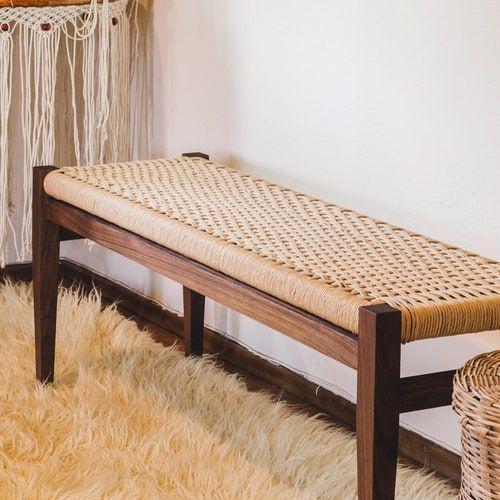 Jual Bench Rotan, Kursi Bench Kayu Jati Kombinasi Rotan, Kursi Bangku ...