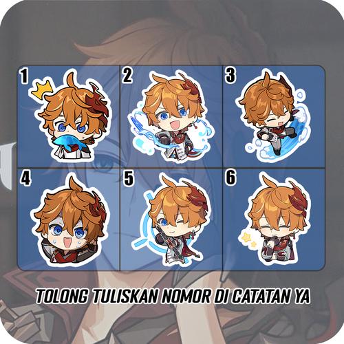 Jual Stiker Glossy Childe Genshin Impact, Sticker Anime Untuk HP laptop ...