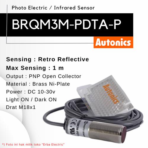 Jual Autonics BRQM3MPDTAP Photo Sensor Infrared 3 meter PNP BR3MMDT