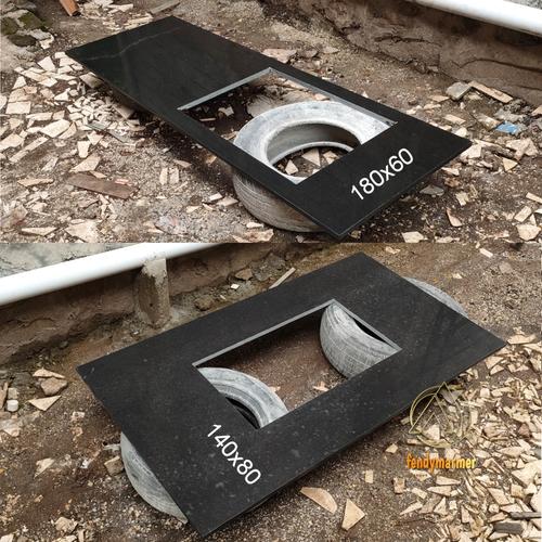 Jual Top table Meja dapur kitchen set batu andesit granit hitam Kab