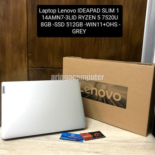 Jual Laptop Lenovo IDEAPAD SLIM 1 14AMN73LID RYZEN 5 7520U 8GB SSD
