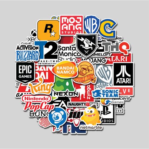 Jual STICKER VIDEO GAMES COMPANIES / STICKER PACK LAPTOP / STIKER