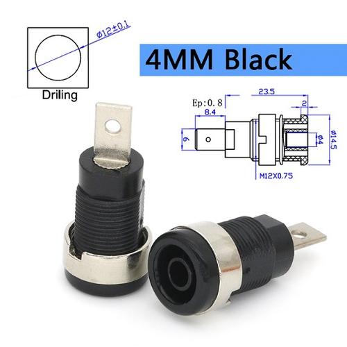 Jual Terminal Socket Banana Plug Panel Jack 4mm Insulated Binding Post ...