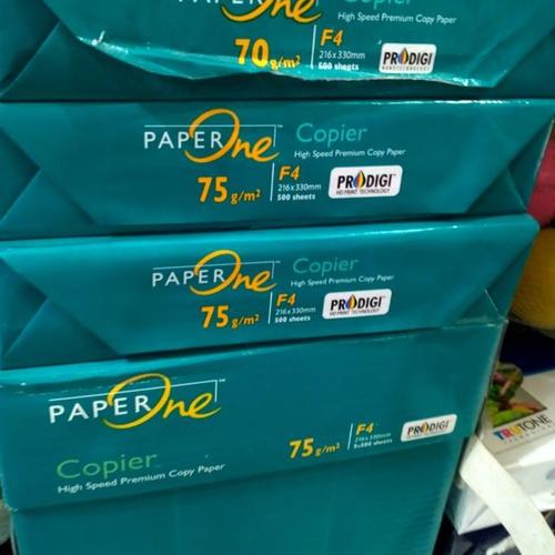 Jual Paper One Kertas Hvs F4 75 Gram - 1 Dus Isi 5 Rim. - Jakarta Pusat ...