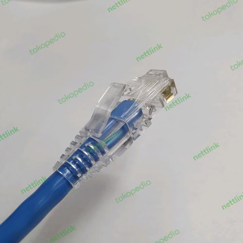Jual patch cord cat 6 panduit 20 cm biru/ kabel lan 20cm cat 6 panduit