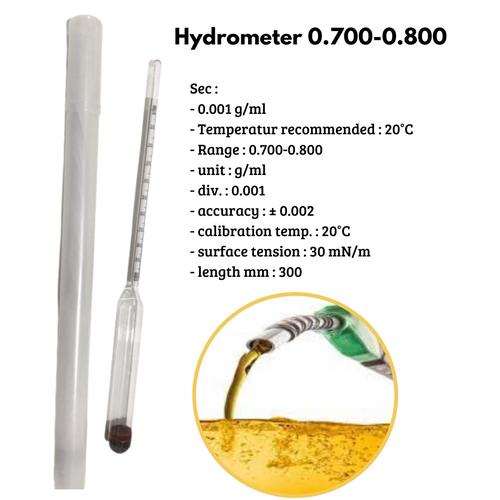 Jual Baume Hydrometer skala 0,7ml0,8ml Alat uji BBM [HMP] Jakarta