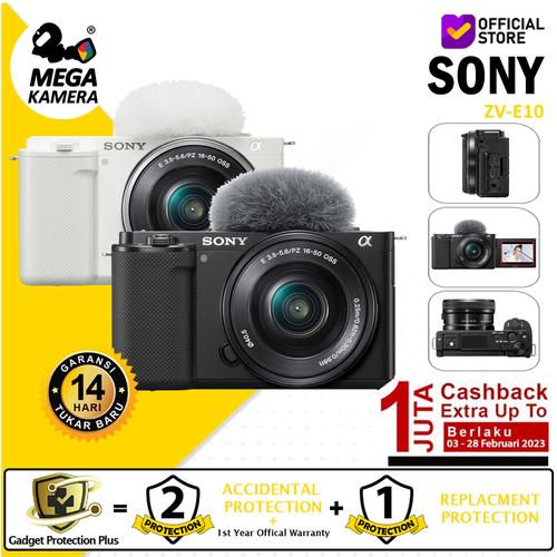 Promo Sony ZVE10 with Lens 1650mm Mirrorless Camera ZV E10 Hitam